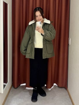 「アイテム（その他アウター）」を使った、かっさーさん（レディース・160cm・30代）の冬コーディネート