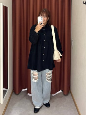 「LOWRYS FARM（ローリーズファーム）のアイテム（ワンピース）」を使った、かっさーさん（レディース・160cm）の秋コーディネート