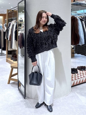 「アイテム（スウェットパンツ）」を使った、かっさーさん（レディース・160cm・30代）の秋コーディネート