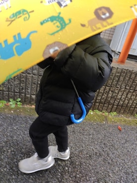 「むすこーで」｜「アイテム（ダウンジャケット/コート）」を使った、ふーさん（キッズ・80cm）の冬コーディネート
