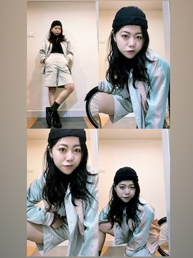 「橫須賀」｜Venus T 🖤さん（レディース・158cm）の冬コーディネート