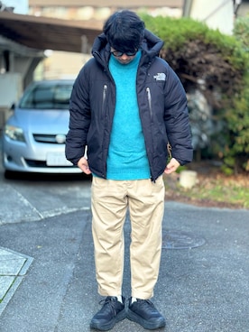 「HOKA（ホカ）のアイテム」を使った、kei*さん（メンズ・179cm）の冬コーディネート