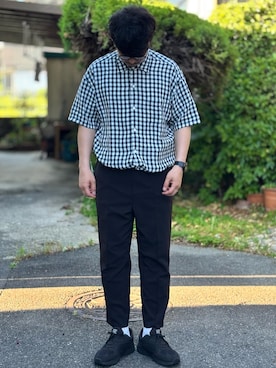 「MONKEY TIME（モンキータイム）のアイテム」を使った、kei*さん（メンズ・179cm）の春コーディネート