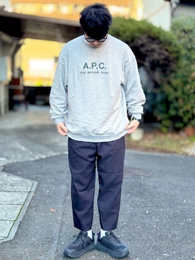 「A.P.C.（アーペーセー）のアイテム」を使った、kei*さん（メンズ・179cm）の冬コーディネート