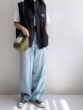 「アイテム（ソックス/靴下）」を使った、Ayumiさん（レディース・158cm）の秋コーディネート