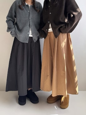 「アイテム（カーディガン/ボレロ）」を使った、Ayumiさん（レディース・158cm）の秋コーディネート