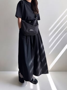 「アイテム（シューズ）」を使った、Ayumiさん（レディース・158cm）の夏コーディネート