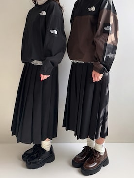 「アイテム（ローファー）」を使った、Ayumiさん（レディース・158cm）の秋コーディネート