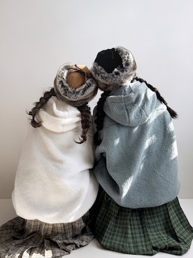 「アイテム（キャップ）」を使った、Ayumiさん（レディース・158cm）の秋コーディネート