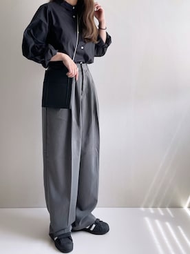 「アイテム（パンツ）」を使った、Ayumiさん（レディース・158cm）の夏コーディネート
