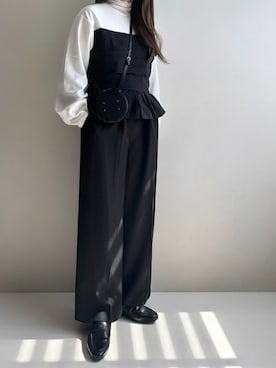 「classicalelf（クラシカルエルフ）のアイテム（トップス）」を使った、Ayumiさん（レディース・158cm）の春コーディネート