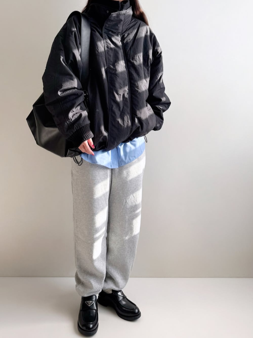 callautia（カラウティア）の「リブニットカラー中綿ジャケット