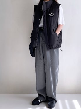 「アイテム（その他アウター）」を使った、Ayumiさん（レディース・158cm）の秋コーディネート