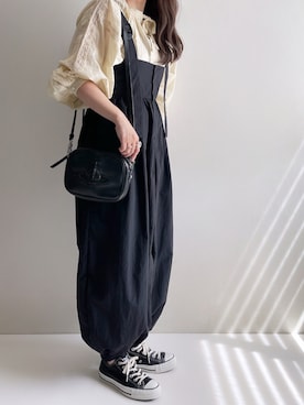 「アイテム（ワンピース）」を使った、Ayumiさん（レディース・158cm）の夏コーディネート