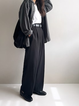 「アイテム（トップス）」を使った、Ayumiさん（レディース・158cm）の秋コーディネート