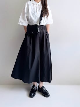 「アイテム（スカート）」を使った、Ayumiさん（レディース・158cm）の夏コーディネート