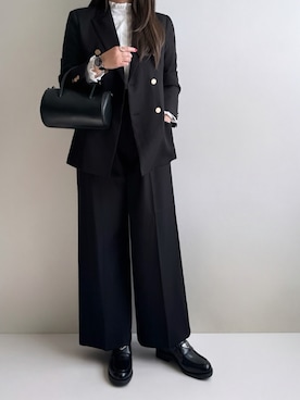 「PRADA（プラダ）のアイテム」を使った、Ayumiさん（レディース・158cm）の冬コーディネート