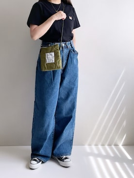 「アイテム（シューズ）」を使った、Ayumiさん（レディース・158cm）の夏コーディネート