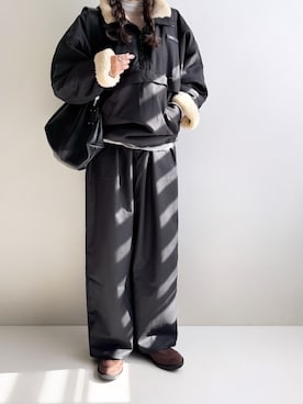 「アイテム（ローファー）」を使った、Ayumiさん（レディース・158cm）の秋コーディネート