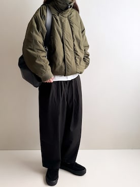 「アイテム（シューズ）」を使った、Ayumiさん（レディース・158cm）の冬コーディネート