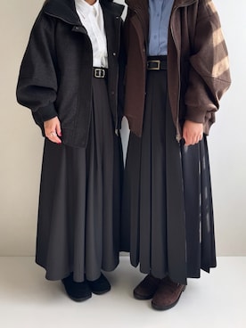 「アイテム（シャツ/ブラウス）」を使った、Ayumiさん（レディース・158cm）の秋コーディネート