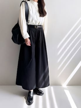 「アイテム（バッグ）」を使った、Ayumiさん（レディース・158cm）の秋コーディネート