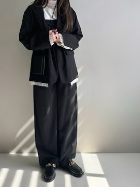 「KBF（ケイビーエフ）のアイテム」を使った、Ayumiさん（レディース・158cm）の春コーディネート