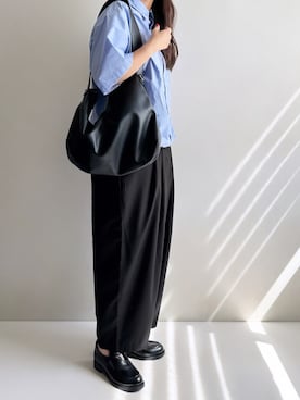 「アイテム（レッグウェア）」を使った、Ayumiさん（レディース・158cm）の秋コーディネート