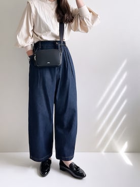 「アイテム（パンツ）」を使った、Ayumiさん（レディース・158cm）の夏コーディネート