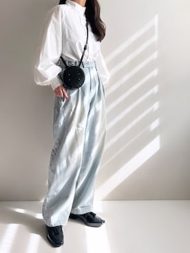 「アイテム（レッグウェア）」を使った、Ayumiさん（レディース・158cm）の秋コーディネート