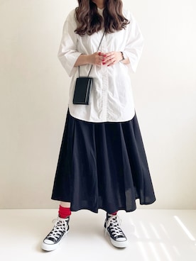 「Burner（バーナー）のアイテム」を使った、Ayumiさん（レディース・158cm）の春コーディネート