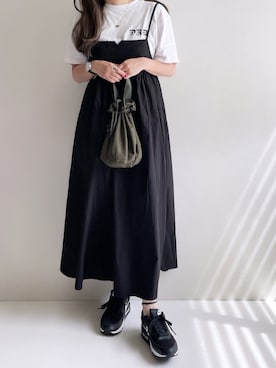 「アイテム（Tシャツ/カットソー）」を使った、Ayumiさん（レディース・158cm）の夏コーディネート