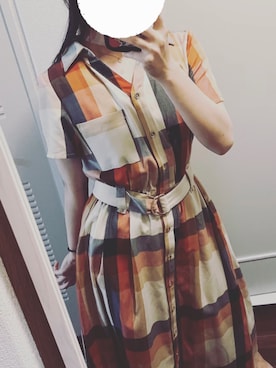 「古着女子」｜「アイテム（ワンピース/ドレス）」を使った、🐈さん（レディース・155cm）の夏コーディネート