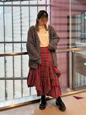 「jouetie（ジュエティ）のアイテム（ブーツ）」を使った、KAGARIさん（レディース・153cm）の夏コーディネート