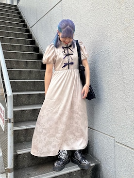 「アイテム（ブレスレット）」を使った、KAGARIさん（レディース・153cm）の春コーディネート