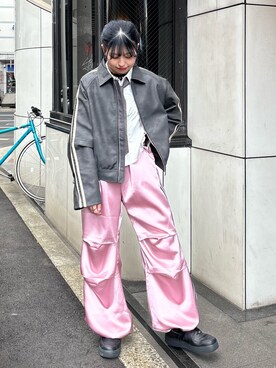 「jouetie（ジュエティ）のアイテム（ブルゾン）」を使った、KAGARIさん（レディース・153cm）の冬コーディネート