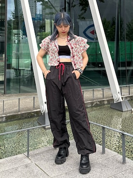 「jouetie（ジュエティ）のアイテム（その他パンツ）」を使った、KAGARIさん（レディース・153cm）の春コーディネート