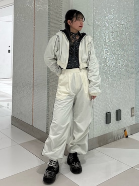 「jouetie（ジュエティ）のアイテム（ブルゾン）」を使った、KAGARIさん（レディース・153cm）の秋コーディネート