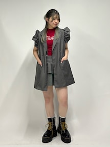 フリルショルダーロングワンピース｜ジュエティ（jouetie