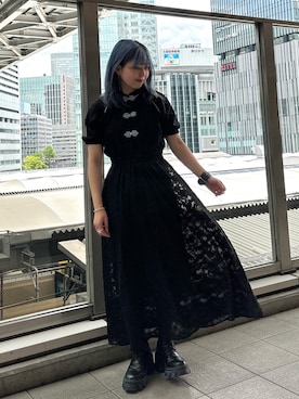 「アイテム（ブレスレット）」を使った、KAGARIさん（レディース・153cm）の春コーディネート