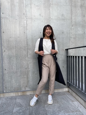 「D.A.T.E.（デイト）のアイテム」を使った、しおりさん（レディース・164cm）の春コーディネート