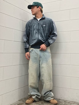 「アイテム（ジャージ）」を使った、NKさん（メンズ・171cm）の秋コーディネート