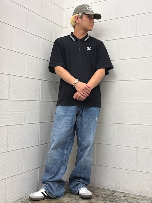 アディダス アディカラー ルーズフィット ポロシャツ
