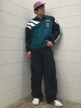 「adidas（アディダス）のジャパン / Japan（Shoes、ホワイト系）」を使った、NKさん（メンズ・171cm）の春コーディネート
