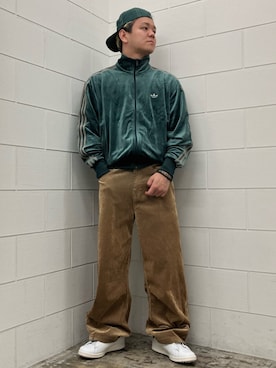 「アイテム（ジャージ）」を使った、NKさん（メンズ・171cm）の秋コーディネート