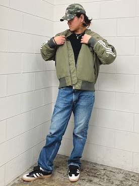 「サンバ」｜「アイテム（ジャケット/アウター）」を使った、NKさん（メンズ・171cm）の秋コーディネート