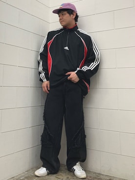 「adidas（アディダス）のジャパン / Japan（Shoes、ホワイト系）」を使った、NKさん（メンズ・171cm）の春コーディネート