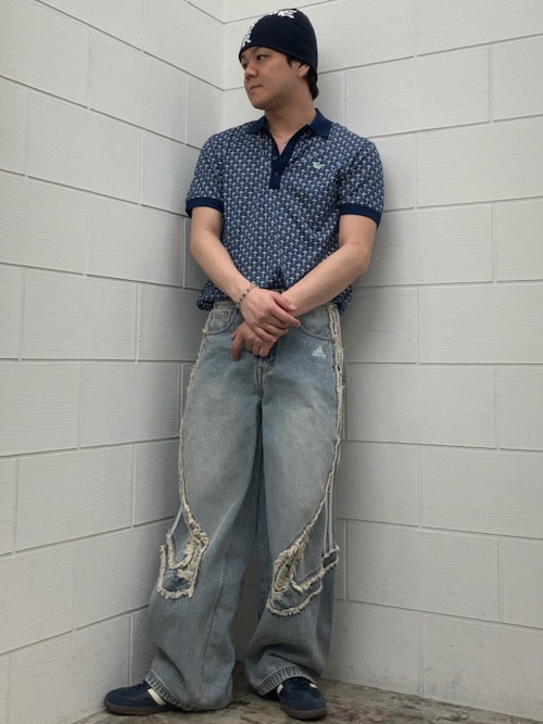 アディダスオリジナルス　ブークレ　オーバーサイズ　ポロ アディダスオリジナルス ブークレ オーバーサイズ ポロ 人気ブランドの