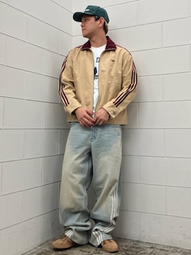 「アイテム（ナイロンジャケット）」を使った、NKさん（メンズ・171cm）の秋コーディネート