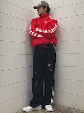 「adidas（アディダス）のスタンスミス / Stan Smith / アディダスオリジナルス adidas Originals（スニーカー、ホワイト系）」を使った、NKさん（メンズ・171cm）の夏コーディネート